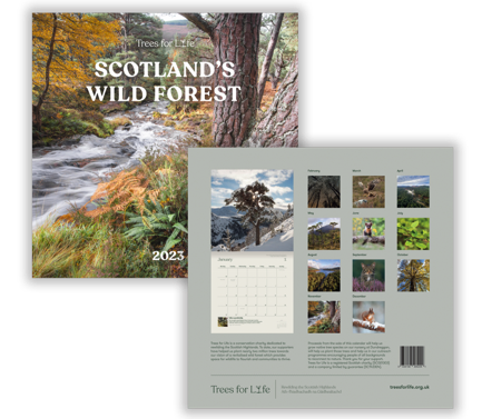 Trees for Life 2022 calendar